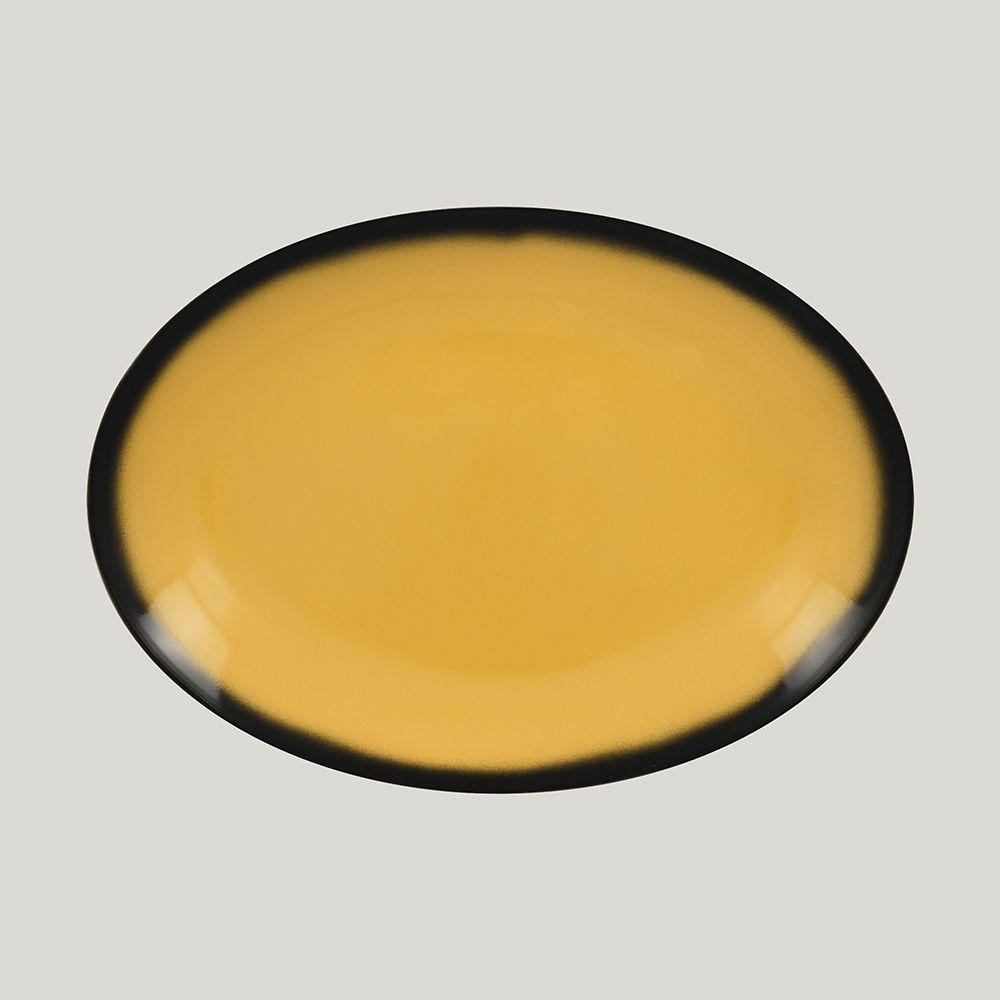 Блюдо овальное RAK Porcelain LEA Yellow 36 см (желтый цвет) - фото 1 - id-p143415987