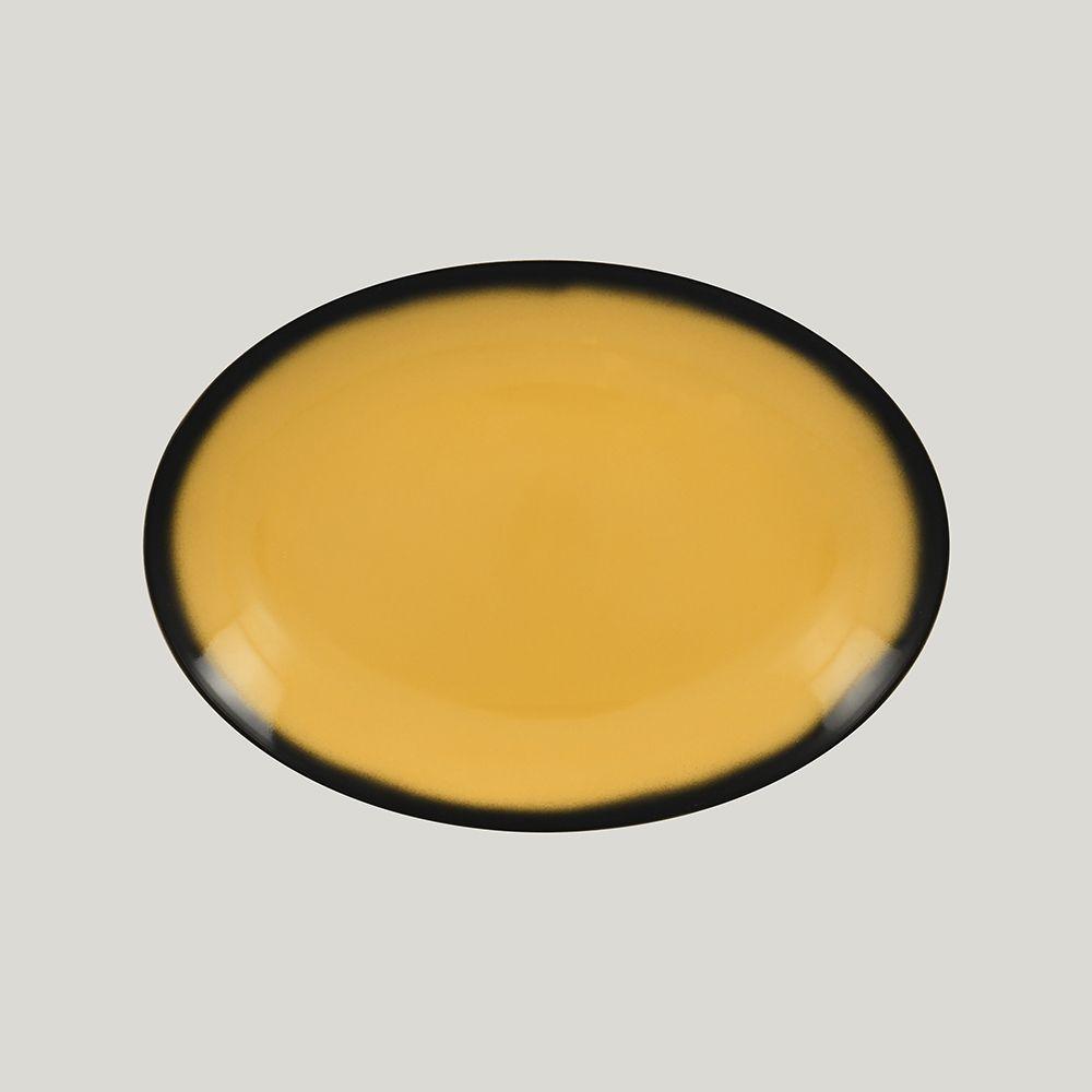Блюдо овальное RAK Porcelain LEA Yellow 32 см (желтый цвет) - фото 1 - id-p143415988
