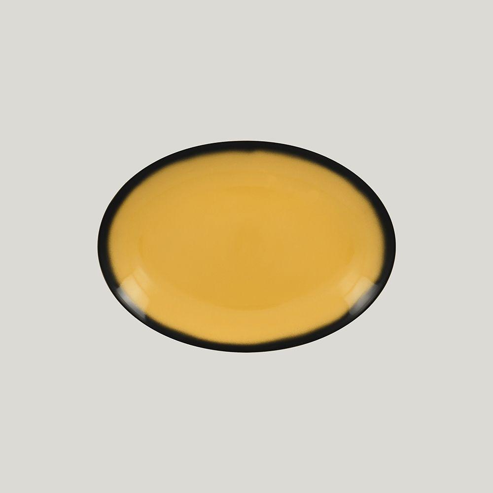 Блюдо овальное RAK Porcelain LEA Yellow 26 см (желтый цвет) - фото 1 - id-p143415989