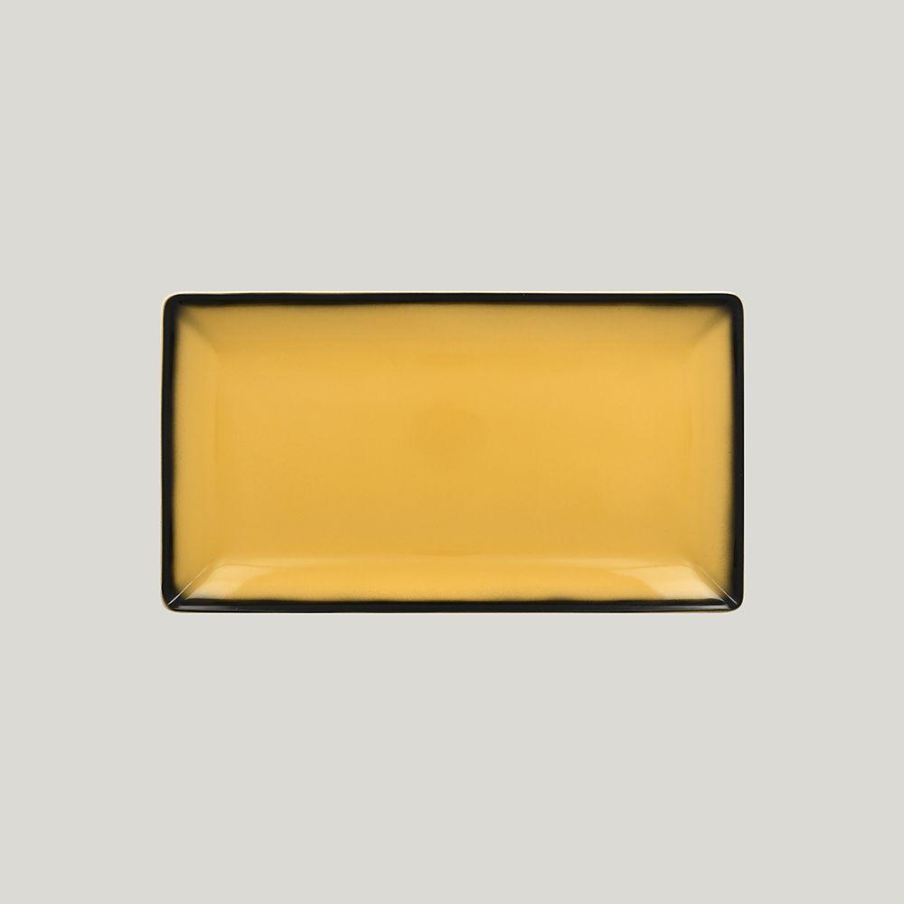 Блюдо прямоугольное RAK Porcelain LEA Yellow 33,5 см (желтый цвет) - фото 1 - id-p143415990