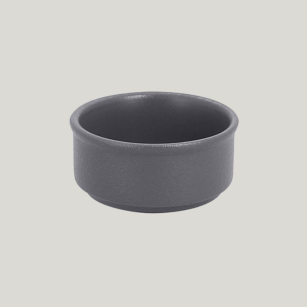 Кокотница RAK Porcelain NeoFusion Stone круглая, 8 см, 100 мл (серый цвет) - фото 1 - id-p143418431