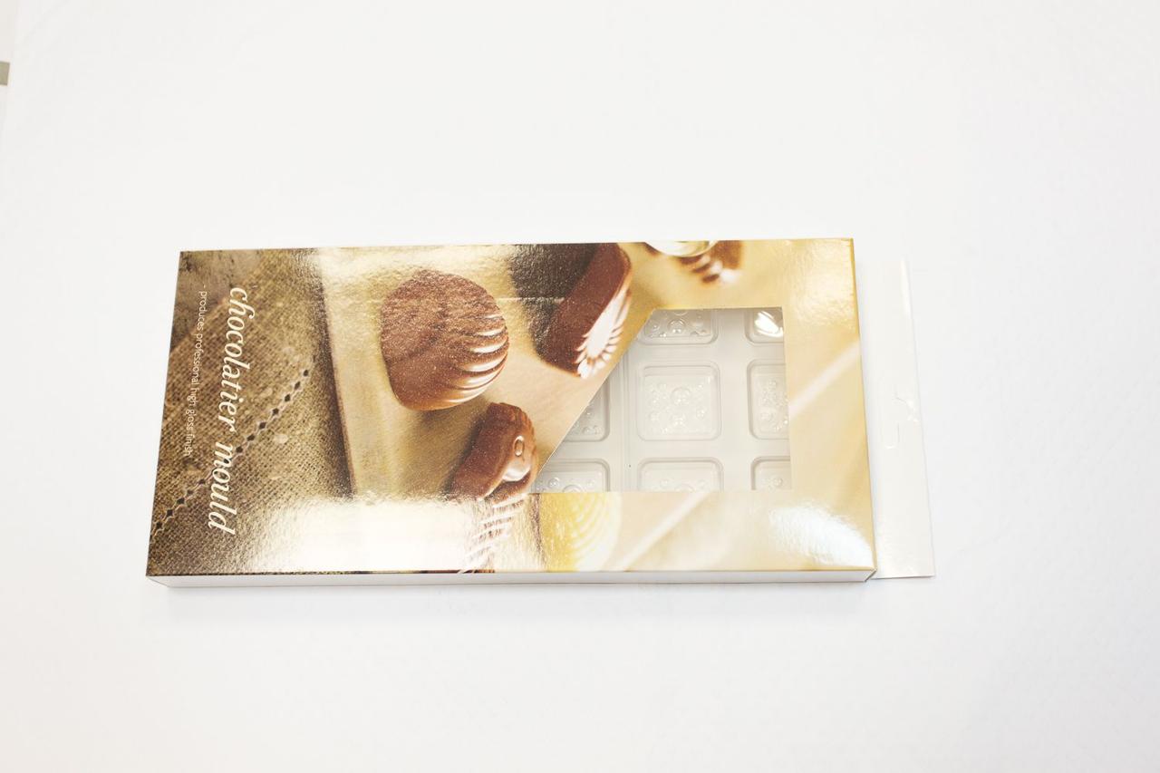 Форма для шоколада поликарбонат "Квадрат", 18 ячеек 2,7*2,7*1 см, поликарбонат, P.L. Proff Cuisine - фото 1 - id-p143416085