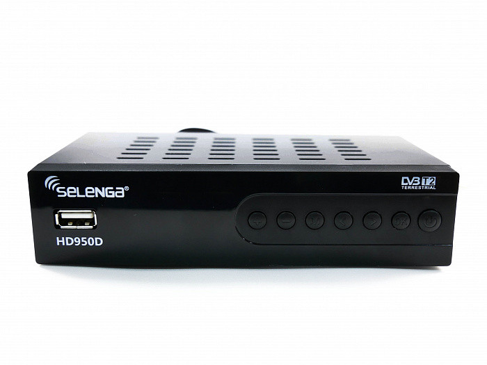 SELENGA HD950D (3411) - Цифровая ТВ приставка (ресивер) (HD, DVB-T/Т2, DVB-C, Wi-Fi) с функцией HD-плеера - фото 1 - id-p143425022