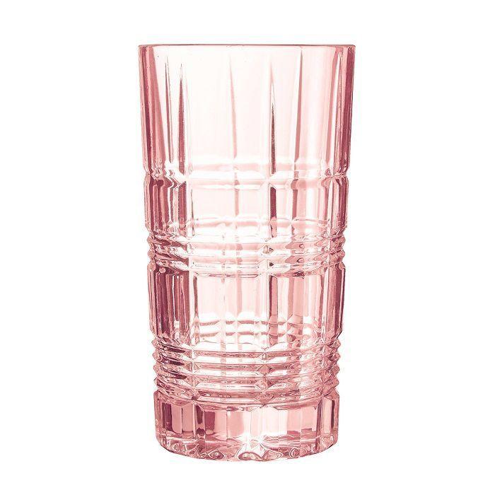 Стакан Хайбол ОСЗ "Даллас" розовый 380 мл, d 75 мм, h 150 мм, стекло, Россия - фото 1 - id-p143417442