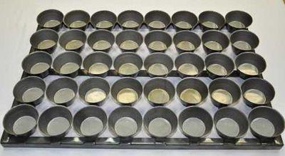 Сборка форм для выпечки на решетке "Маффин", 5*7*3 см, 40 шт, решетка 60*40 с, P.L. Proff Cuisine (ч - фото 1 - id-p143418716