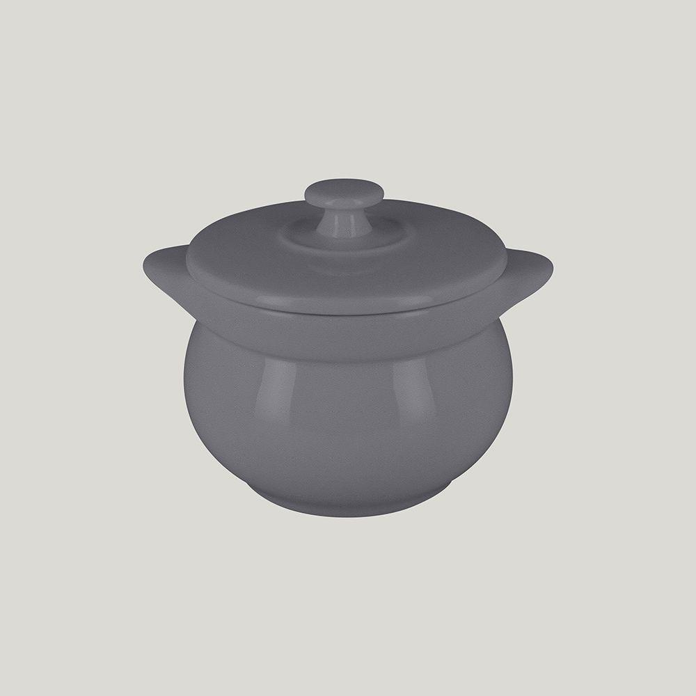 Горшочек с крышкой RAK Porcelain ChefsFusion Stone d 10,6 см, 450 мл