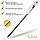 Ручка гелевая Crown "Hi-Jell Color" фиолетовая , 0,7 мм  HJR-500H, фото 4
