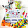 Детский конструктор-мозаика болтовая мозаика Животные Африки  с шуруповертом, детская развивающая игрушка, фото 4