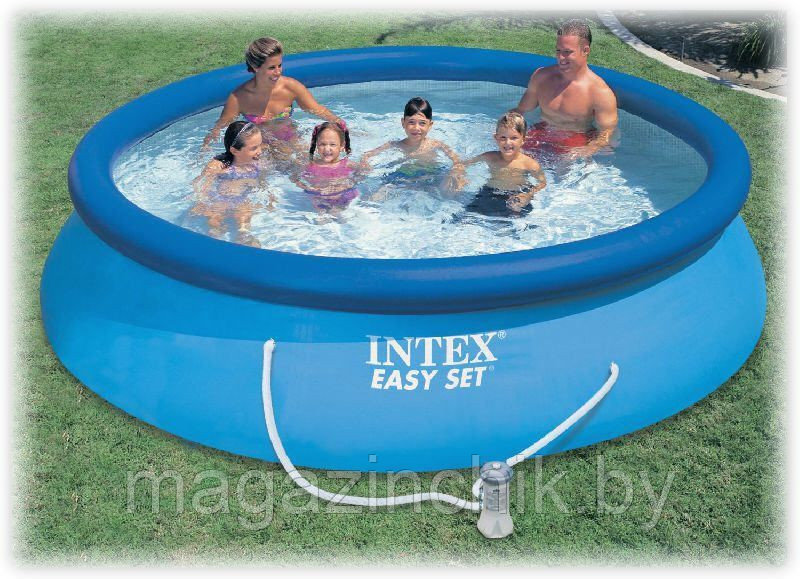Intex 56422 (28132) Надувной бассейн INTEX EASY SET POOL 366х76 с фильтрующим насосом купить в Минске