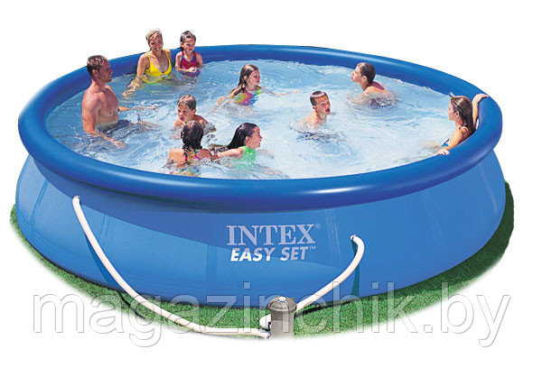 Intex 56412 Надувной бассейн Intex Easy Set Pool , 457 х 91 см с фильтрующим насосом - фото 1 - id-p1822325