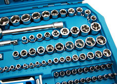Набор инструментов HOEGERT 1/4", 3/8", 1/2" 6 граней, на 222 предмета, фото 3