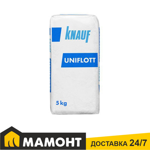 UNIFLOT (Унифлот) KNAUF шпатлевка гипсовая высокопрочная KNAUF (5кг.,Латвия) - фото 1 - id-p31539934