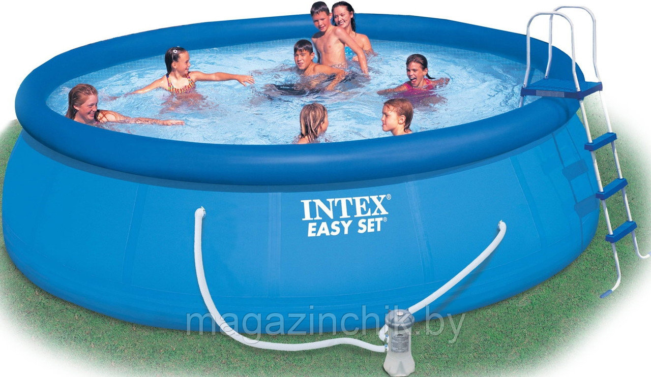 Intex 54916 (28168) Бассейн Easy Set Pool 457х122 см (насос-фильтр, лестница, подстилка, тент) - фото 4 - id-p305743