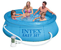 Intex 54912 Надувной бассейн INTEX EASY SET POOL 244x76 см с фильтр-насосом