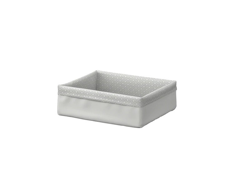 IKEA/  БАКСНА Органайзер, серый/белый17x20x6 см