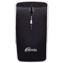 Беспроводная оптическая мышь Ritmix RMW-240 Arc Black, 4 кнопки, 800-1600dpi