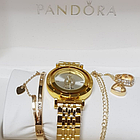 Подарочный набор Pandora браслет подвеска часы, фото 4