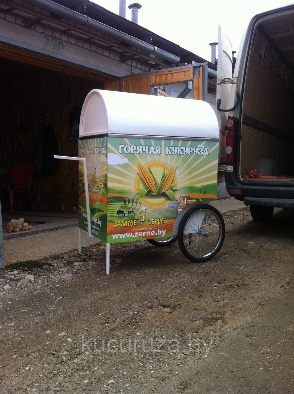 Оборудование для продажи горячей кукурузы "Ретро тележка" - фото 2 - id-p5606552