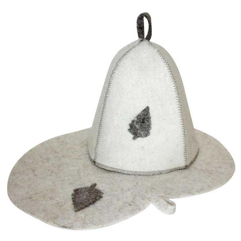 Набор банный (шапка, коврик) войлок