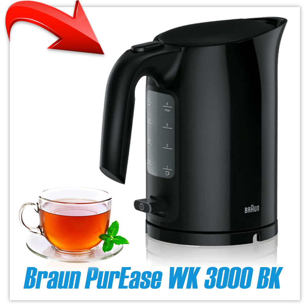 Электрочайник Braun PurEase WK 3000 BK (черный)