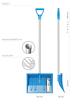 Лопата пластиковая Igloo Comfort ALU, синий