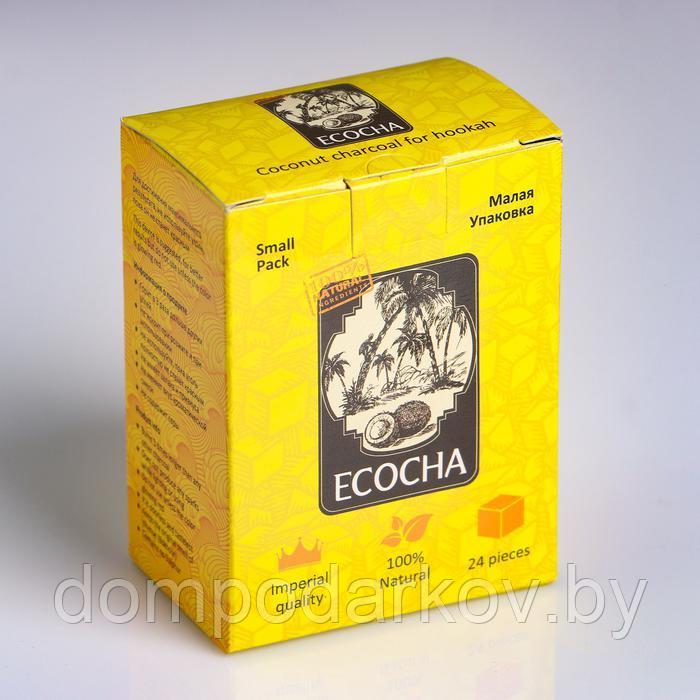 Кокосовый уголь для кальяна Ecocha, 24 кубика - фото 3 - id-p123897496