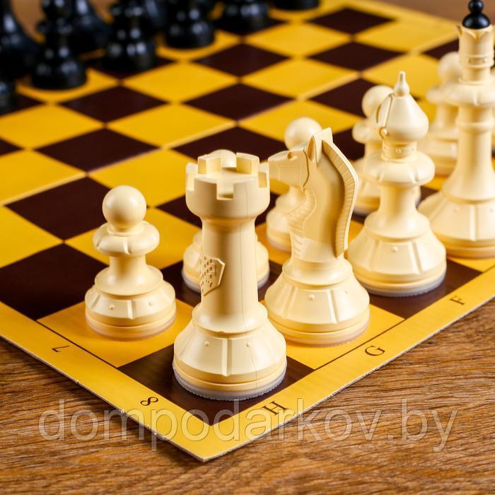Шахматы "Русские игры" (доска из микрогофры 40х40 см, фигуры пластик, король h=10.2 см) - фото 3 - id-p143499522