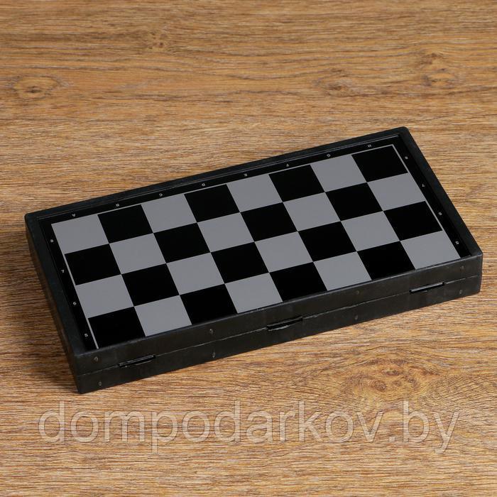 Настольная игра, набор 3в1 "Зук": нарды, шахматы, шашки, магнитная доска 24.5х24.5 см - фото 8 - id-p143500626