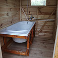 Хозблок для дачи и сада 6х3 м №6 (туалет, душ, дровницей), фото 3