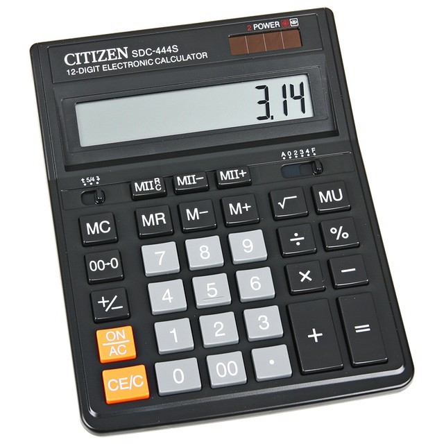 Калькулятор настольный 12-разрядный CITIZEN SDC-444S
