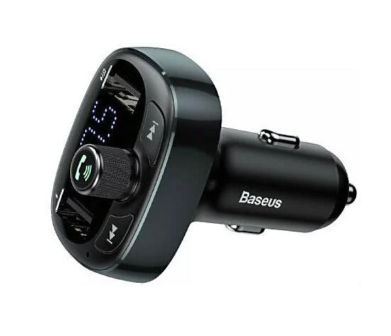 Baseus T typed Wireless MP3 charger with car holder PPS Quick Charger Black Автомобильное зарядное, mp3 плеер