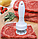 Тендерайзер /рыхлитель /стейкер / молоток для мяса / ручной размягчитель мяса, пластик, металл 20х5 см Черный, фото 4