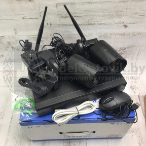 Готовый комплект уличного или внутреннего беспроводного видеонаблюдения на 2 камерывидеорегистратор HD NVR Kit