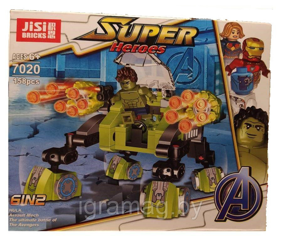 Конструктор JiSi Bricks супергерой Hulk (громадина) 158 дет