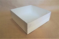 Коробка для печенья 200х200х70 мм белая