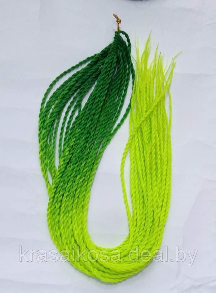 Сенегальские твист омбре Зеленый неоновый - фото 1 - id-p143556303