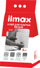 Ilmax 3140. Клей для плитки белый  (5кг)