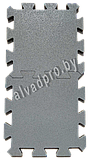 Резиновая плитка-пазл серая ALVADPRO 500*500*16 мм, фото 2