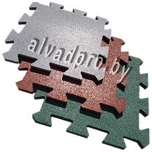 Резиновая плитка-пазл ALVADPRO 500*500*20 мм