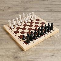 Шахматы гроссмейстерские (доска дерево 42х42 см, фигуры пластик, король h=10.5 см)