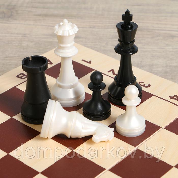 Шахматы гроссмейстерские (доска дерево 42х42 см, фигуры пластик, король h=10.5 см) - фото 4 - id-p143574883