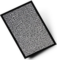 Коврик придверный грязезащитный 60х90 см Floor mat (Profi) серый