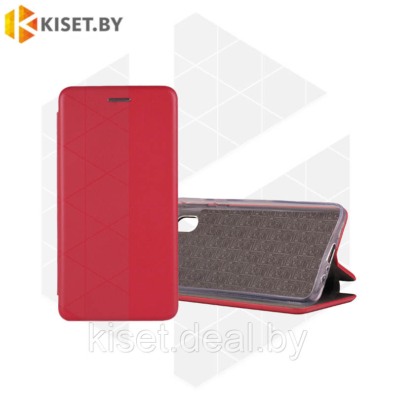 Чехол-книжка KST Book Case 3D с визитницей для Samsung Galaxy A01 Core / M01 Core красный - фото 1 - id-p143576491