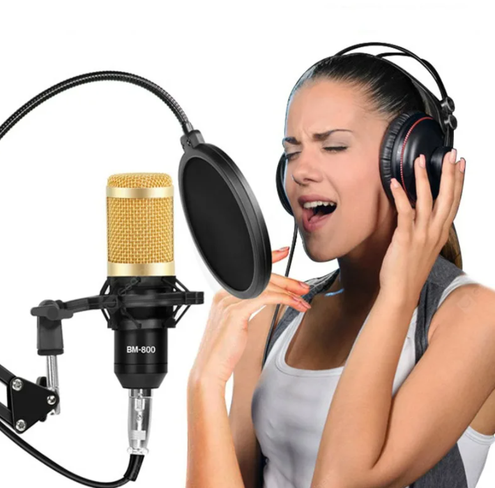 Студийный микрофон для домашней звукозаписи, караоке, стриминга и блогинга BM-800с микшерным пультом - фото 1 - id-p143577915