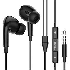 Наушники Hoco M1 EarPods Pro с микрофоном /BASS, разъем 3,5 мм, черный/