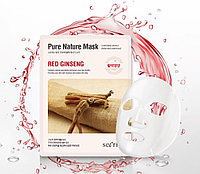 АН Secriss Маска для лица тканевая Secriss Pure Nature Mask Pack- Red ginseng 25мл