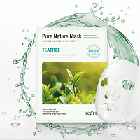 АН Secriss Маска для лица тканевая Secriss Pure Nature Mask Pack-Teatree 25мл