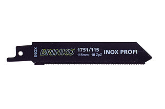 1751/115 Полотно для сабельной пилы по нержавейке, INOX PROFI (Brinko)