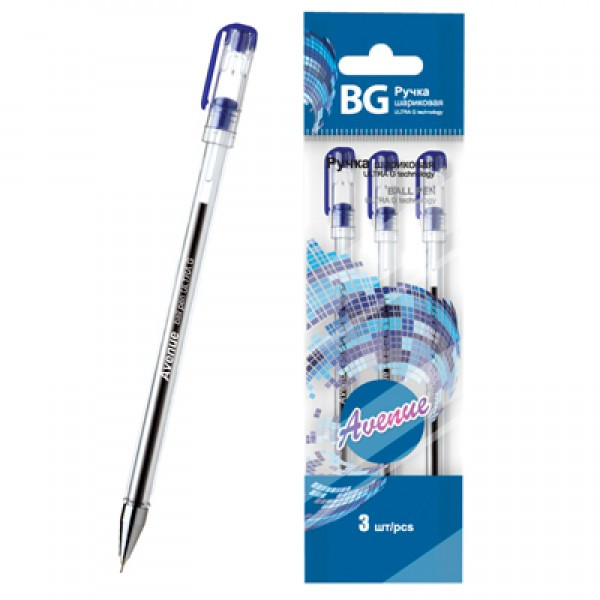 Ручка шариковая BG ULTRA G technology 0.5 мм "AVENUE", синий, RO 3890(работаем с юр лицами и ИП)