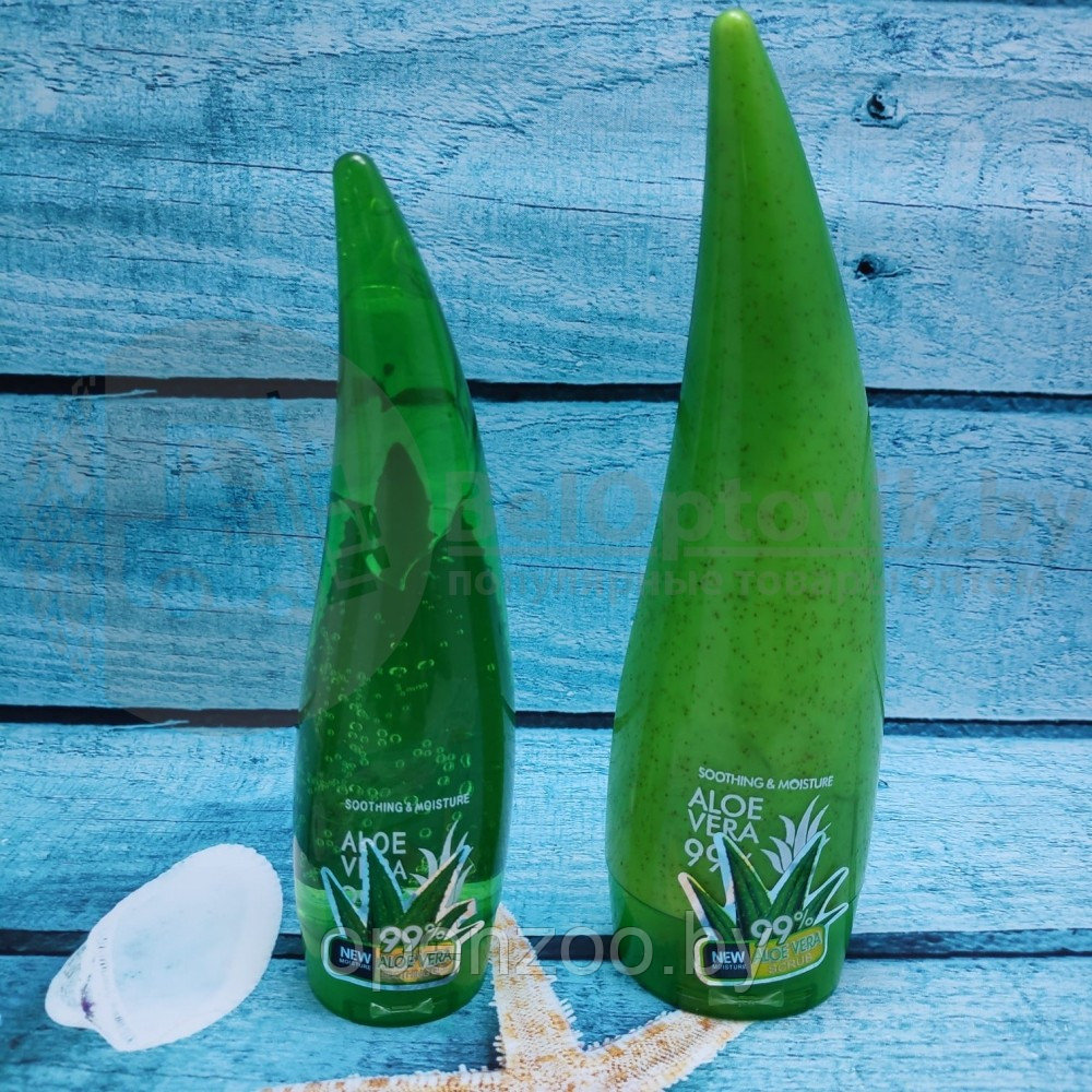 Ликвидация Универсальный скраб для лица и тела ALOE VERA 99, 260 ml (нежное очищение, интенсивное увлажнение). - фото 5 - id-p143611198